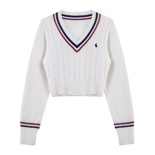 LM | Korean fashion knitted sweater
