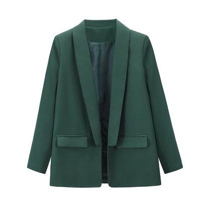 Casual Solid Color Slim Coats