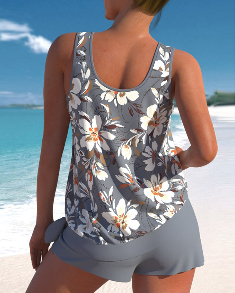 LM | Tankini with floral print