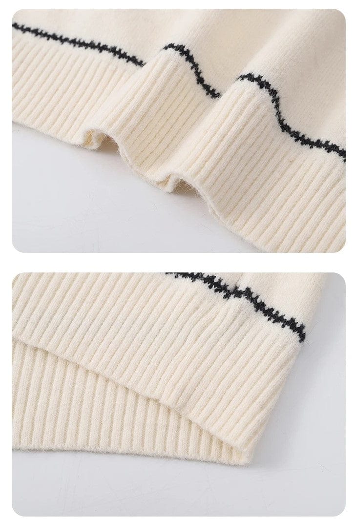 LM | Striped knitted cute sweater
