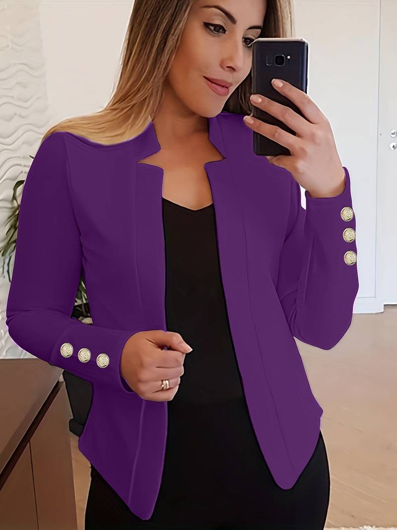 LM | casual blazer with long sleeves and buttons