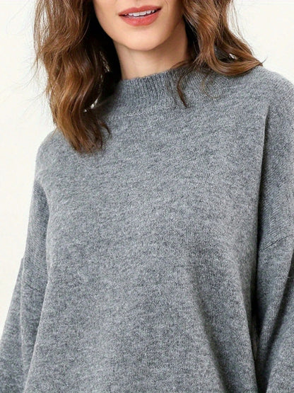 LM | Elegant sweater with side slits
