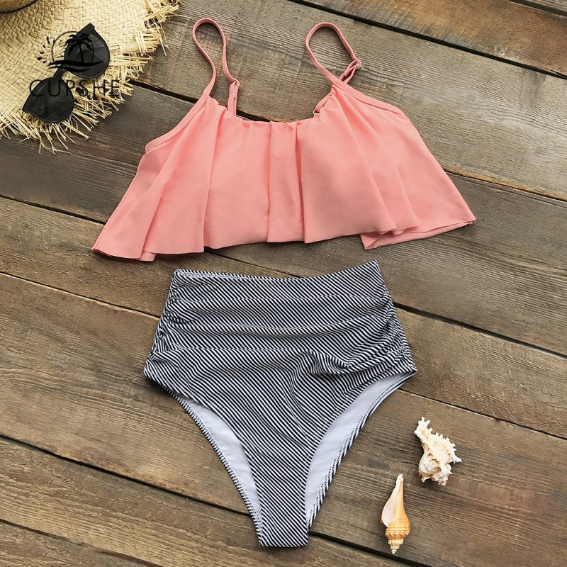 Auristela® | Colorful Bikini With Ruffles