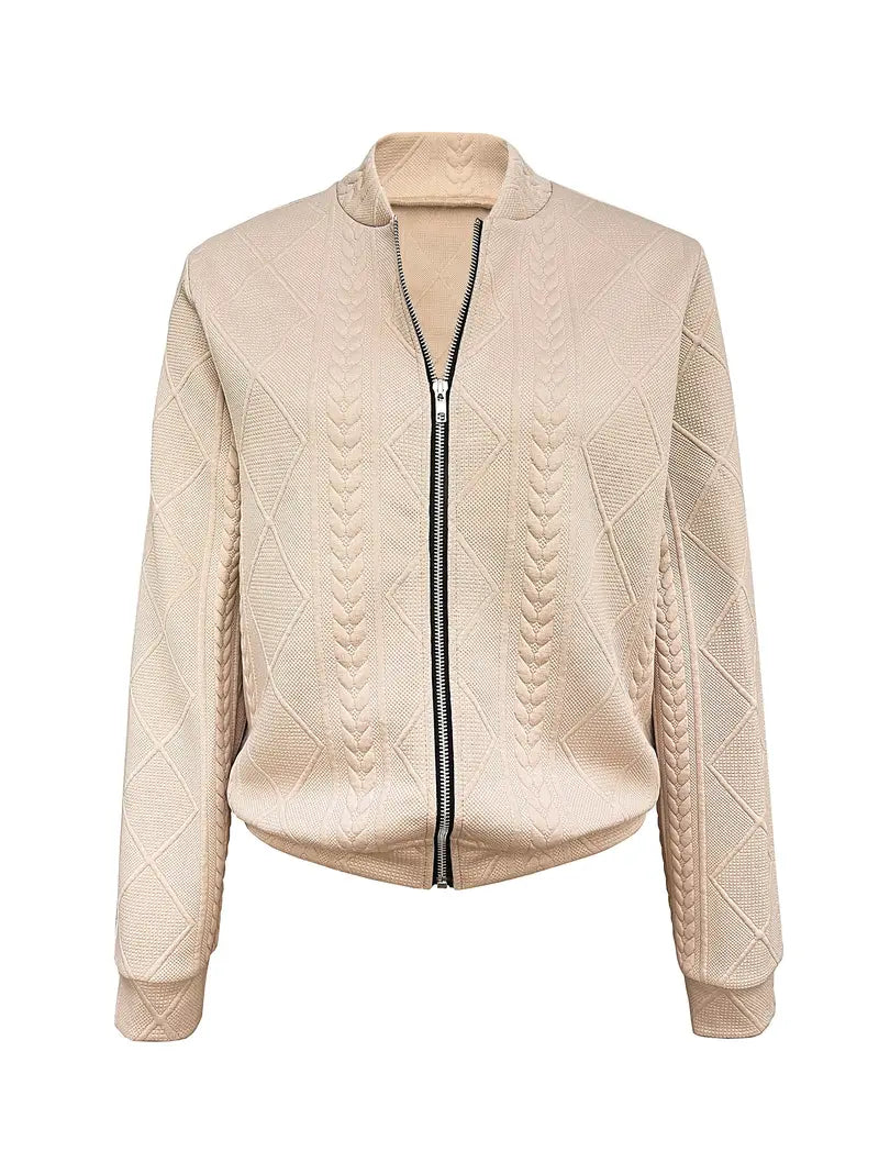 LM | Structured sweater with zipper