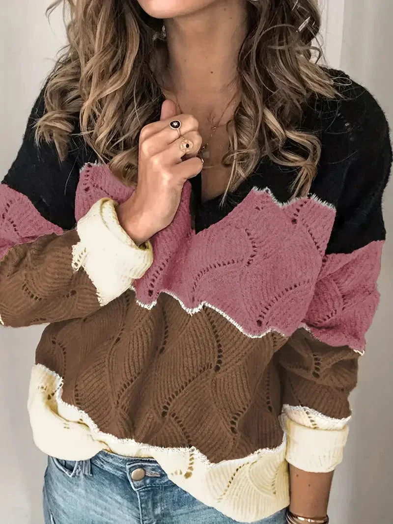 LM | Sweater with V-neck