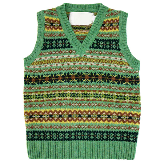 Vintage Geometric Southwest Graphic Vest Sweater artswardrobe