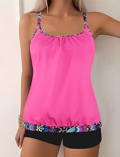 One Piece Swimsuit Racerback Swimwear Leopard Print Swimwear Black Pink Breathable Quick Dry Lightweight Sleeveless - Swimming Surfing Beach Summer Spring