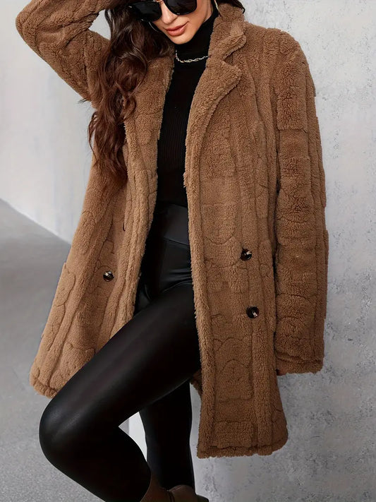 LM | Soft, single-colored, long-sleeved thermal jacket