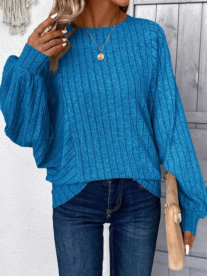 LM | MW - Cozy knitted sweater with balloon sleeves