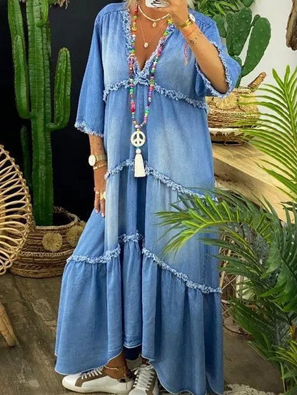 LM | Maxi dress with V-neck