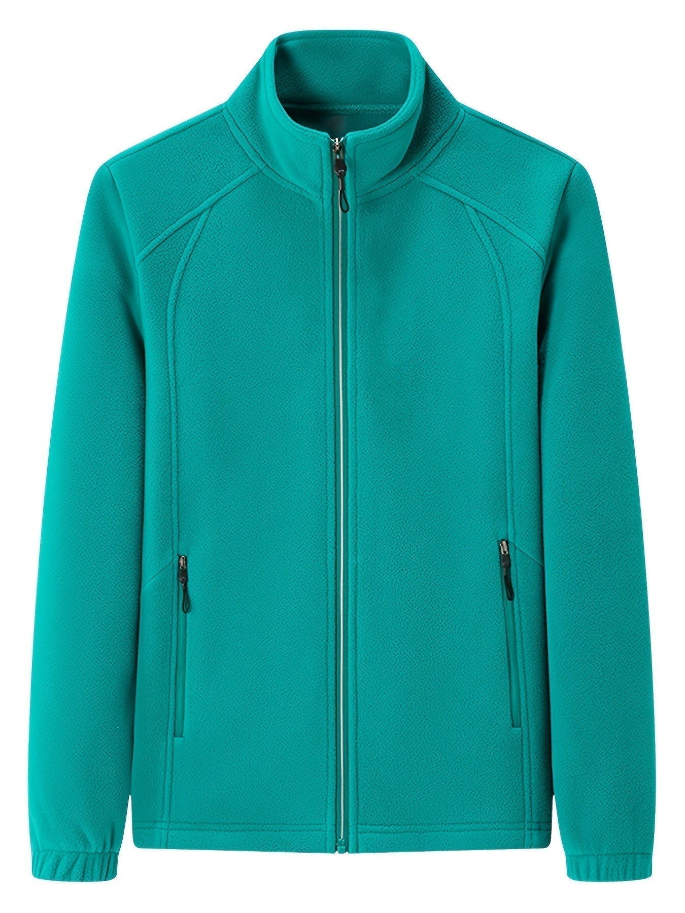 LM | Plush women's outdoor jacket with stand-up collar and long sleeves