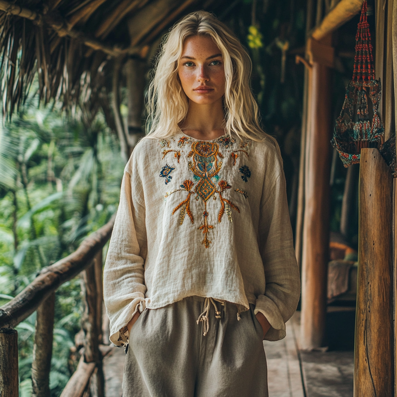 Timeless Vintage Style Blouse