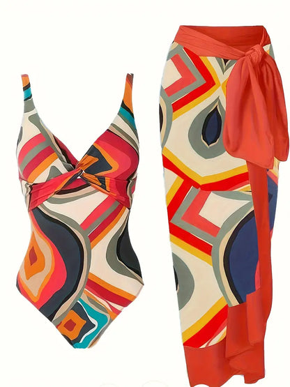 LM | Sexy swimwear with tropical pattern