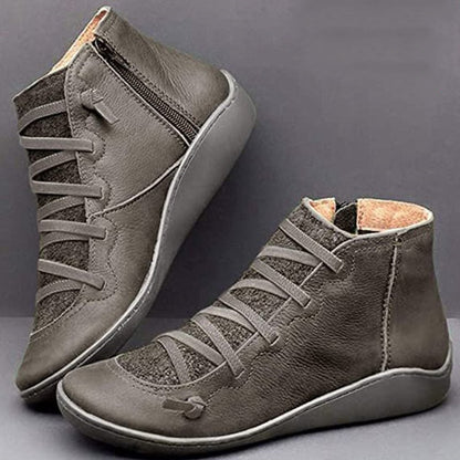 LM | Women Shoes Fashion Leather Ankle Boot