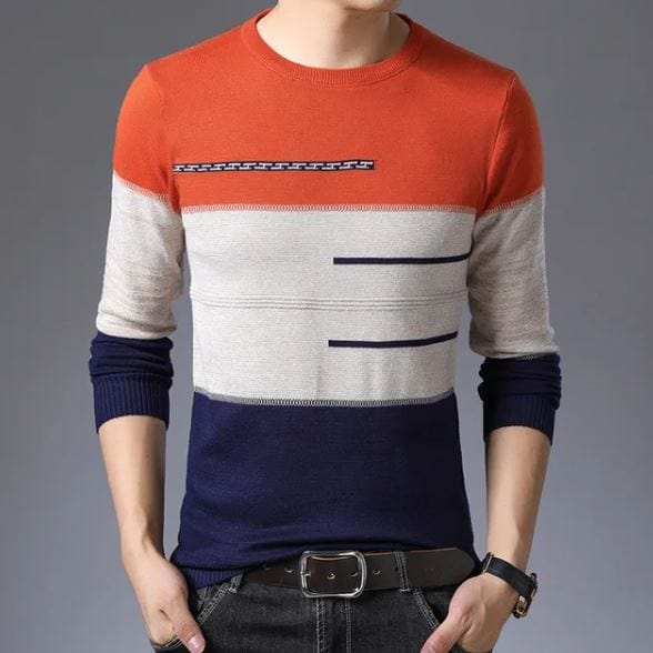 LM | Striped cotton sweater