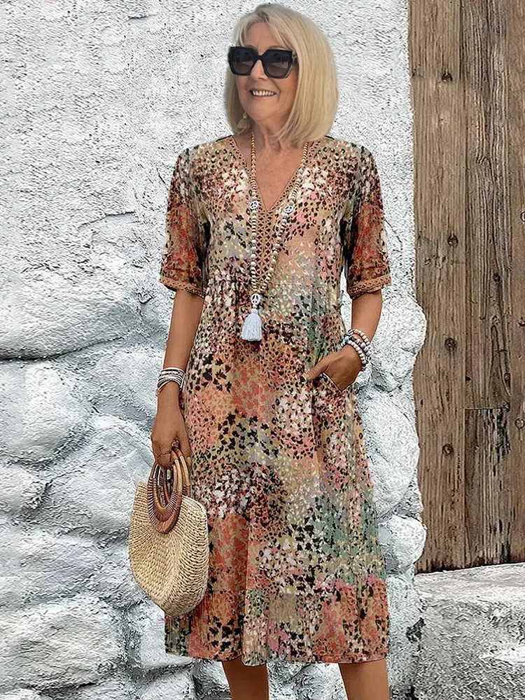 LM | Flattering midi dress for effortless island elegance