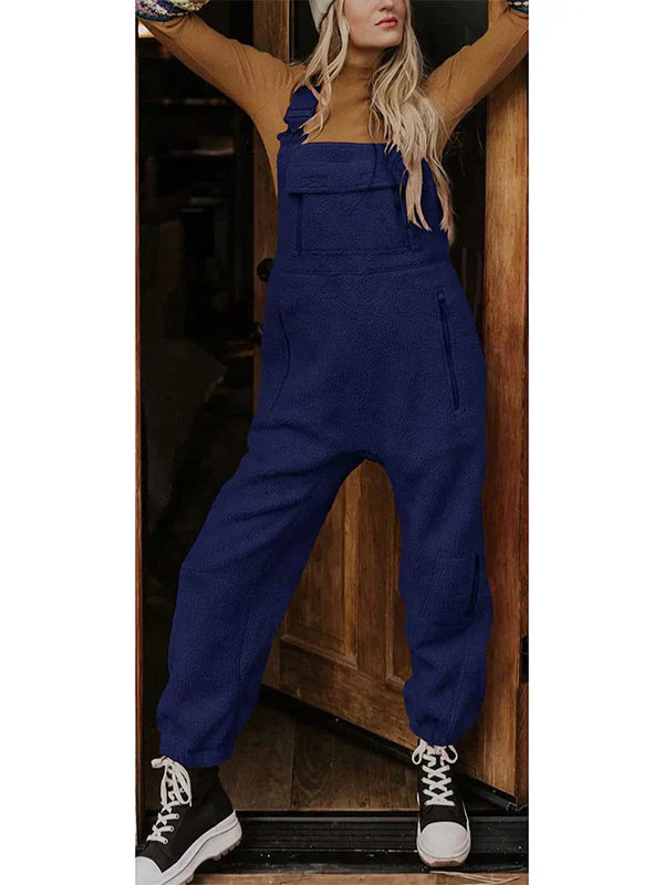 LM | Women's fleece thermal overall with zipped pockets