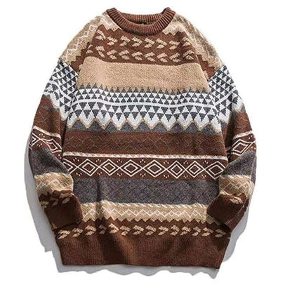 LM | Retro casual knitted sweater 2024