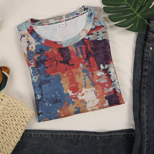 LM | Sweater with abstract print