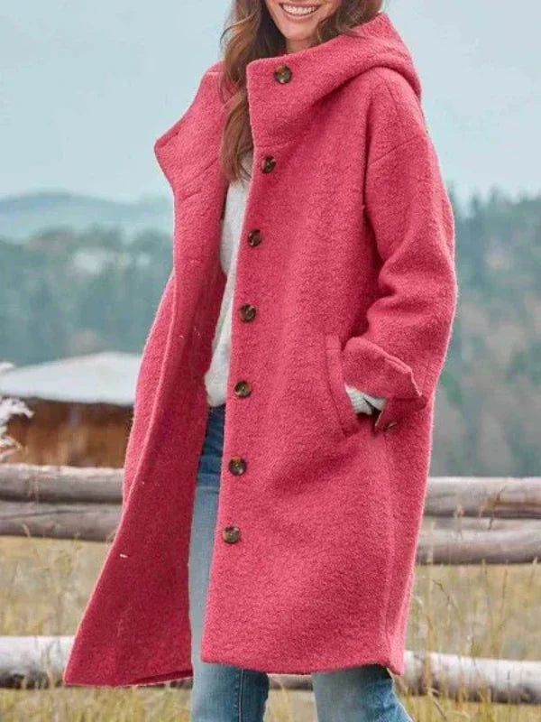 LM | stylish long tweed jacket