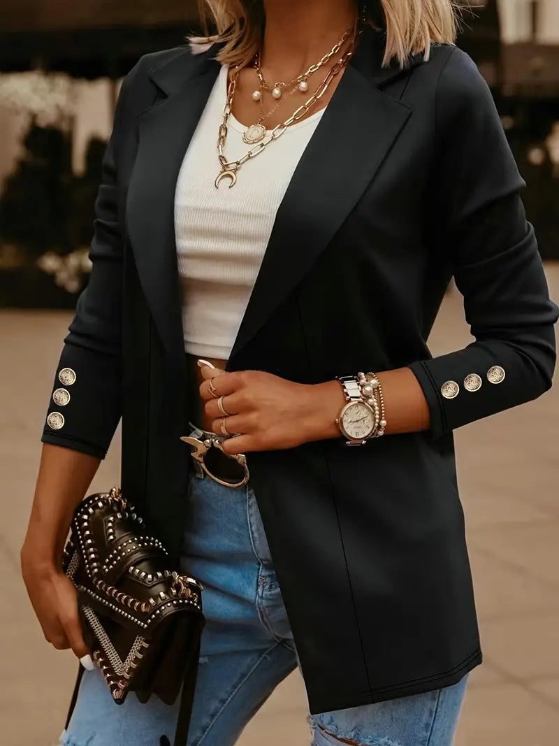 LM | elegant long-sleeved blazer for spring