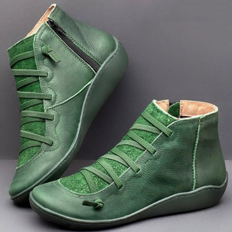LM | Women Shoes Fashion Leather Ankle Boot