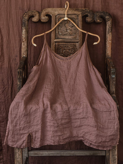 Women's Casual Solid Color Loose Suspender Top artswardrobe