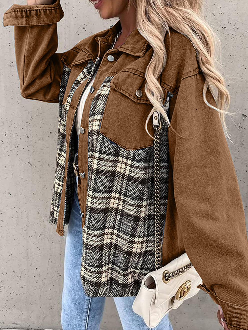 LM | Vintage flannel jacket for women