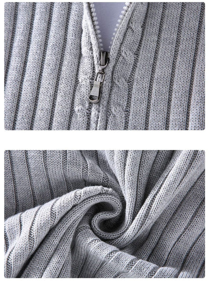 LM | Knitted sweater with stand-up collar 2024