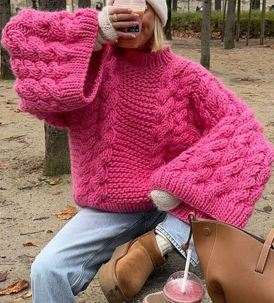 LM | MW - Chunky cable-knit sweater
