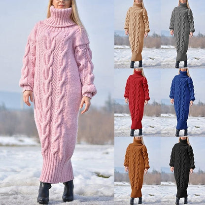 LM | Loose, twisted knit turtleneck sweater 2024