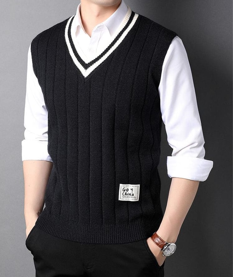 LM | Men's Knitted Striped Sweater
