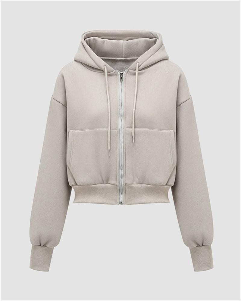LM | Casual sweater with long sleeves and drawstring