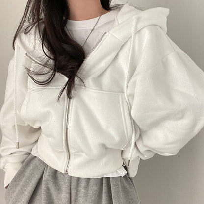 LM | Casual sweater with long sleeves and drawstring