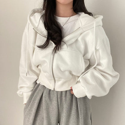 LM | Casual sweater with long sleeves and drawstring