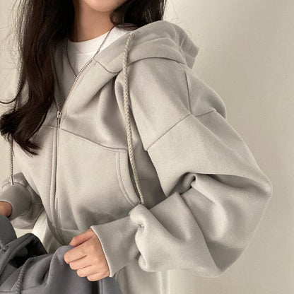 LM | Casual sweater with long sleeves and drawstring