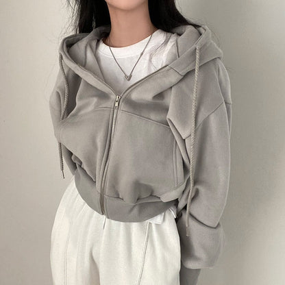 LM | Casual sweater with long sleeves and drawstring