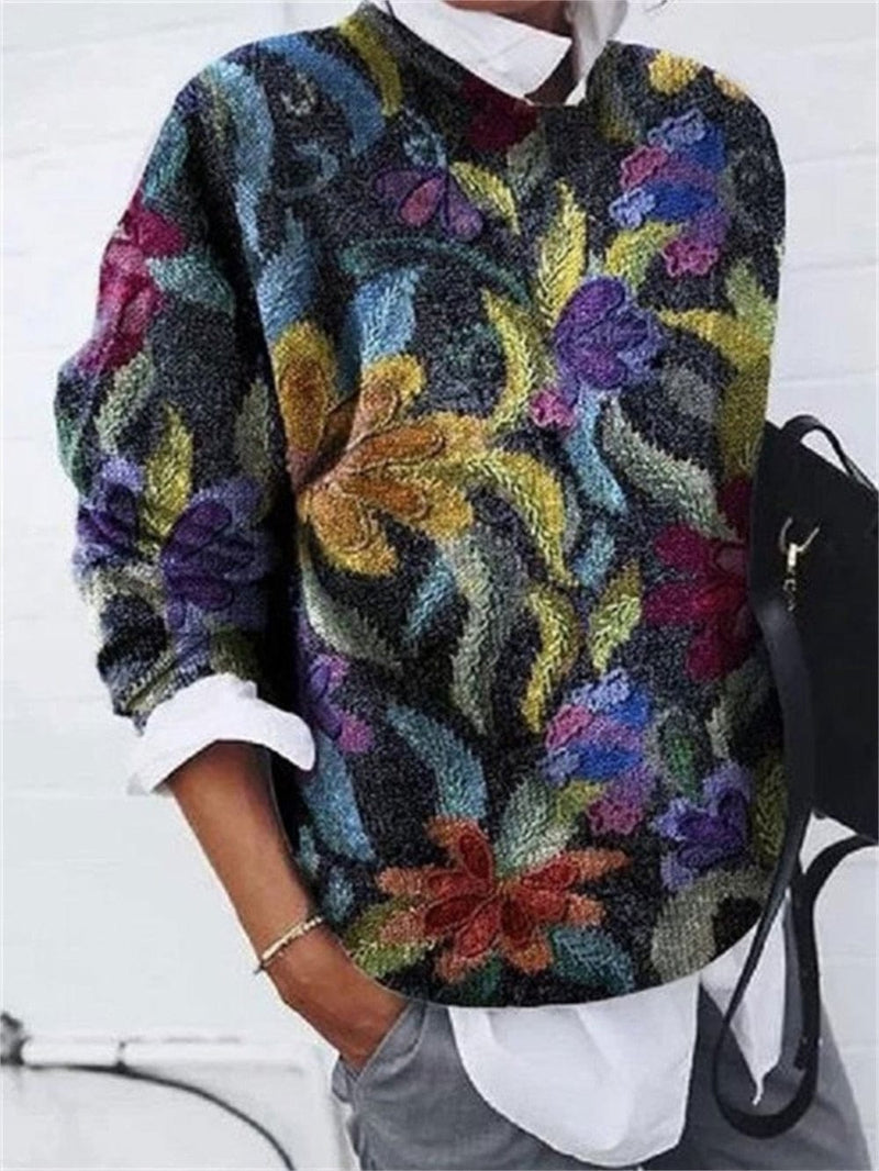 LM | Elegant sweater with print