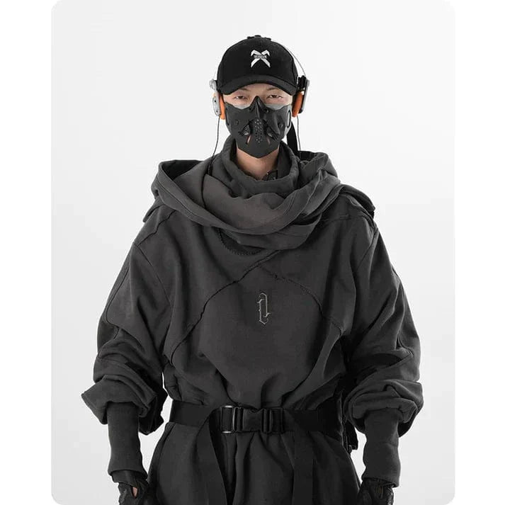 LM | Unisex Functional Wizard Scarf-Collar Sweater