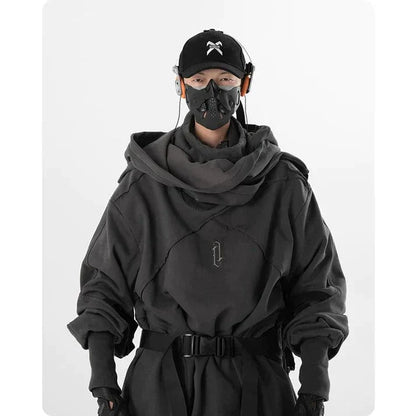 LM | Unisex Functional Wizard Scarf-Collar Sweater
