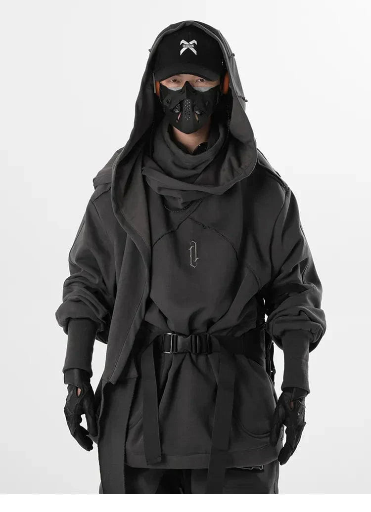 LM | Unisex Functional Wizard Scarf-Collar Sweater