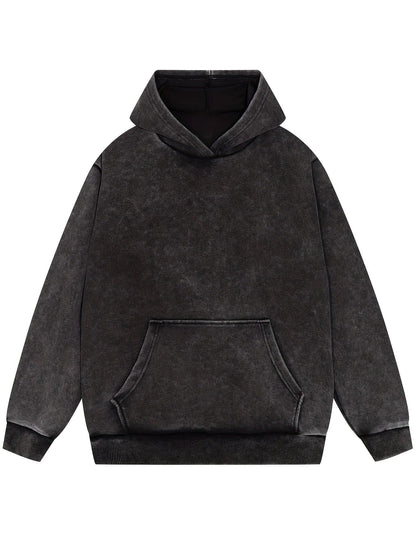 LM | Denim pullover hoodie