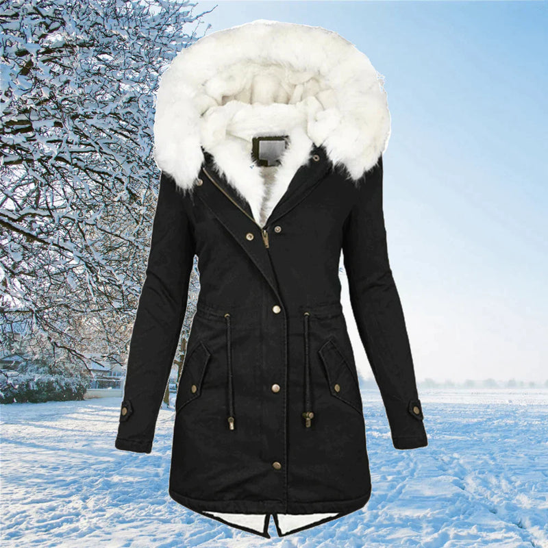 LM | The new oversized parka jacket with hood and fur lining