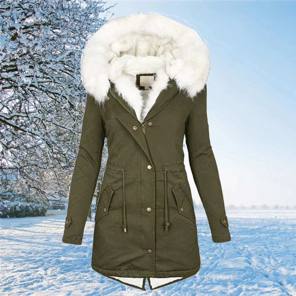 LM | The new oversized parka jacket with hood and fur lining