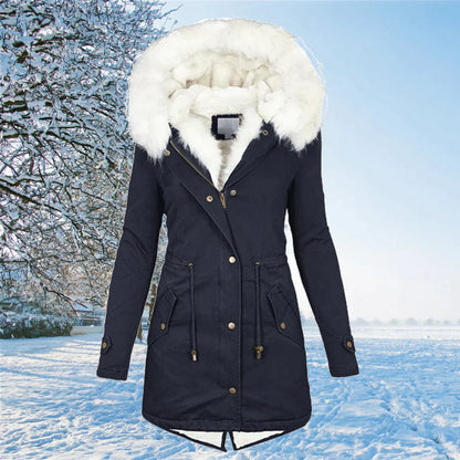 LM | The new oversized parka jacket with hood and fur lining