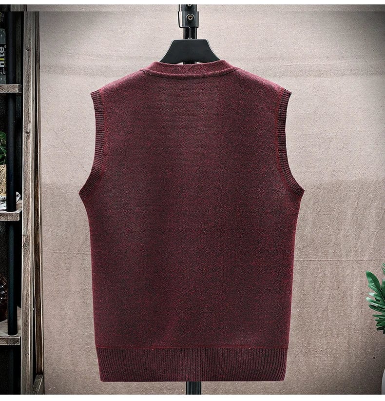 LM | Casual sleeveless sweater with V-neckline