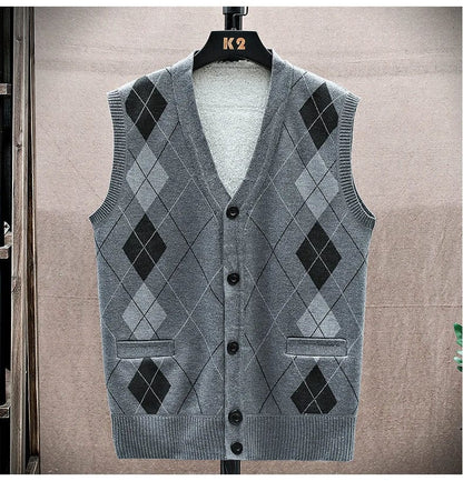 LM | Casual sleeveless sweater with V-neckline