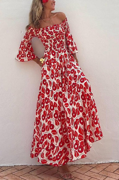 LM | Maxi dress with floral pattern
