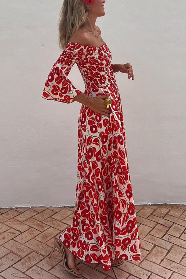 LM | Maxi dress with floral pattern