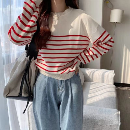 LM | Solid round neck sweater